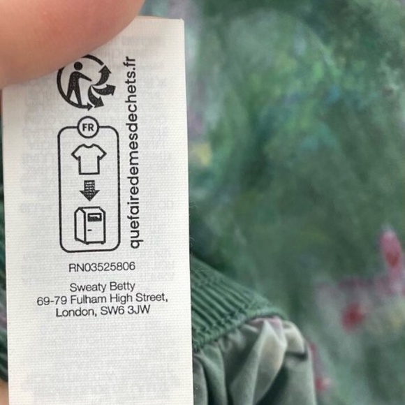 Sweaty Betty Anytime Floral Zip Up Jacket Size 6 - Picture 13 of 13